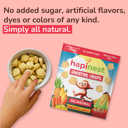 Hapinest Pineapple Apple Smoothie Crisps