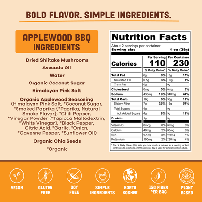 Pan's Applewood BBQ Mushroom Jerky Five Pack