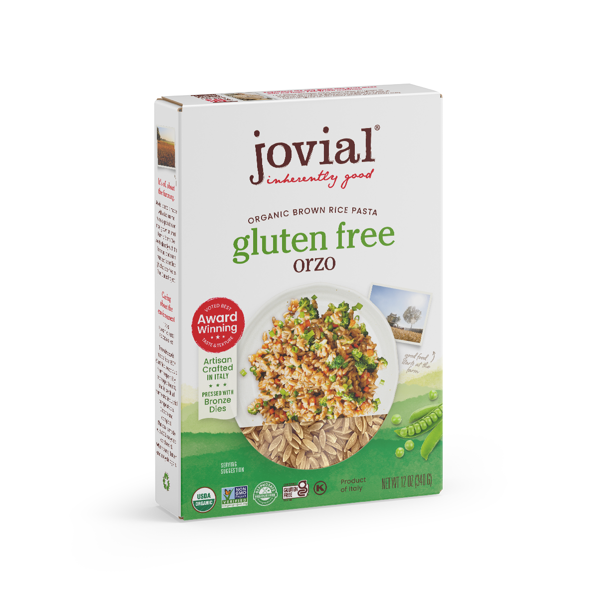 Jovial Gluten Free Brown Rice Orzo