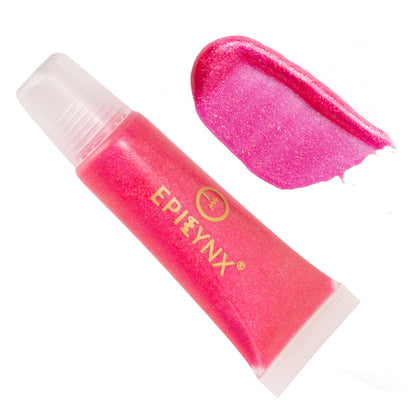 EpiLynx Hydrating Vegan Lip Balm with sheer tint, showing a smooth, moisturized lip with a hint of color.