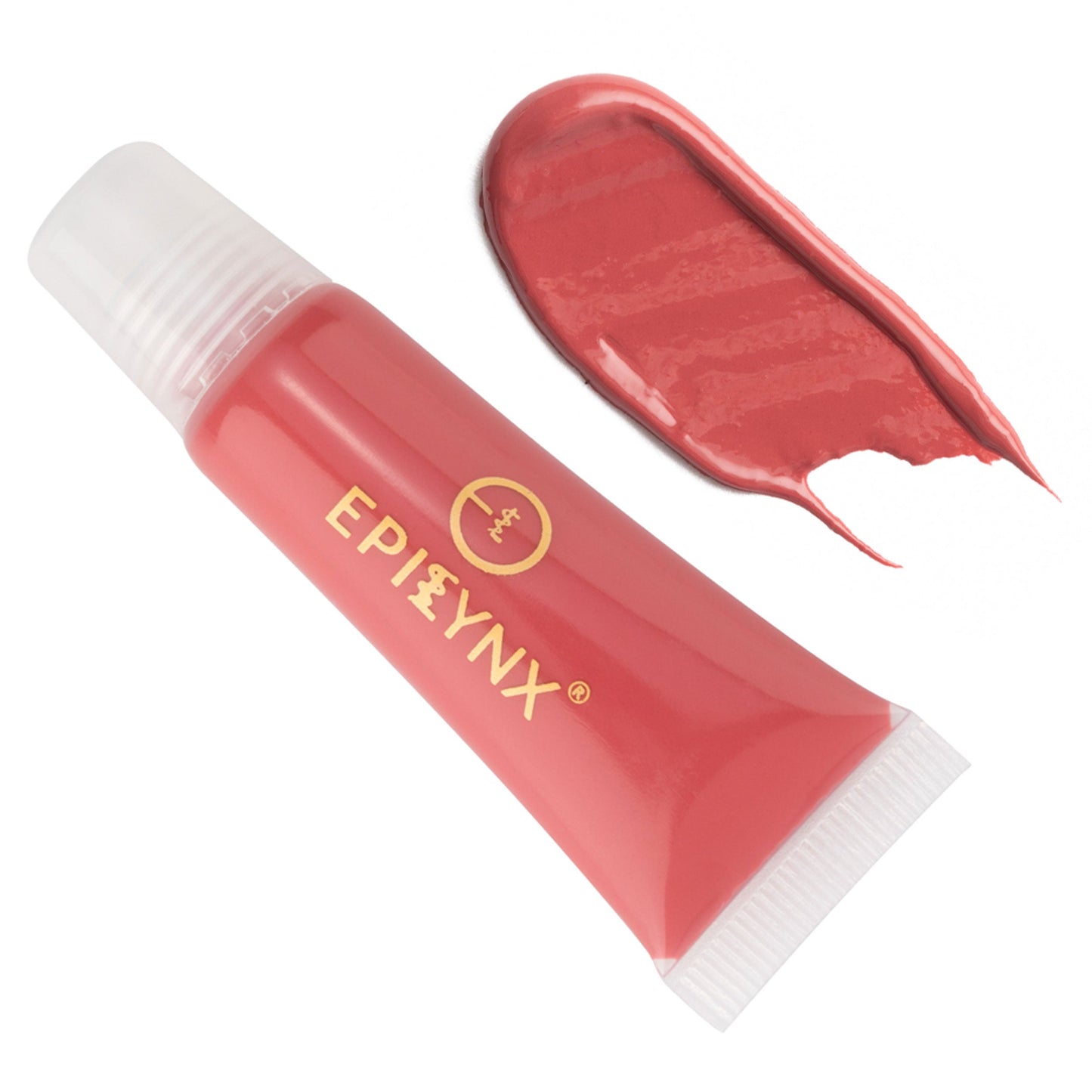 EpiLynx Hydrating Vegan Lip Balm with sheer tint, showing a smooth, moisturized lip with a subtle shine.