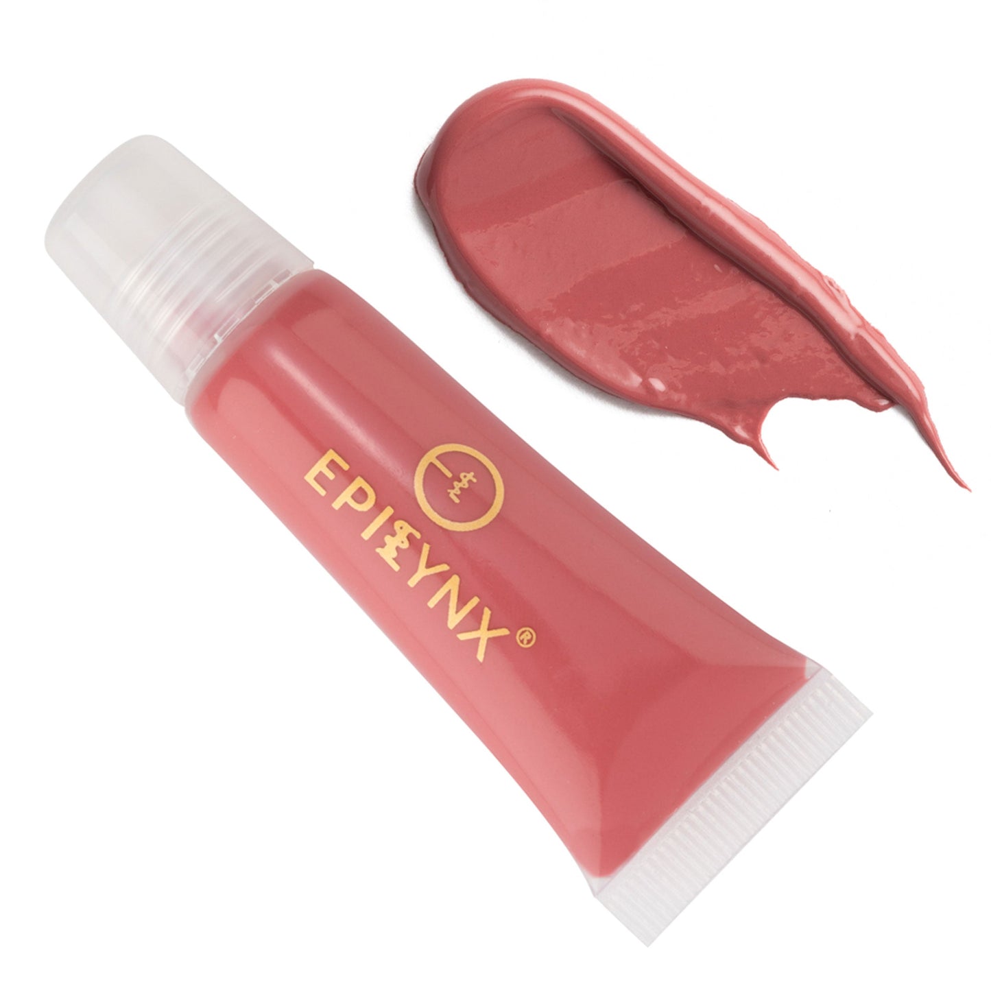 EpiLynx Hydrating Vegan Lip Balm with sheer tint, showing a smooth, moisturized lip with a hint of color.