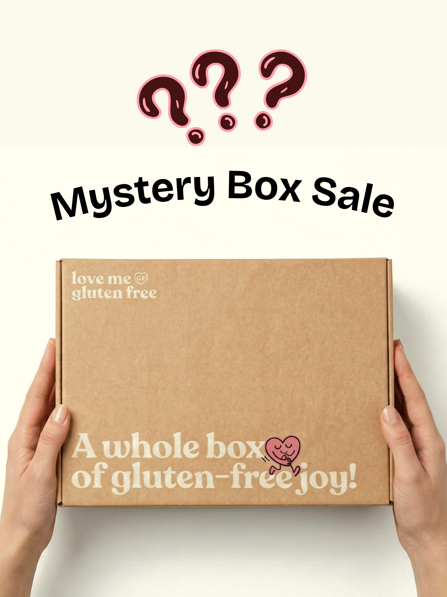 Love Me Gluten Free Spring Mystery Box with assorted gluten-free snacks and treats in colorful packaging.