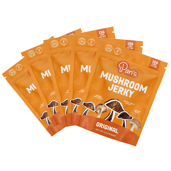 Pan's Original Mushroom Jerky Five Pack