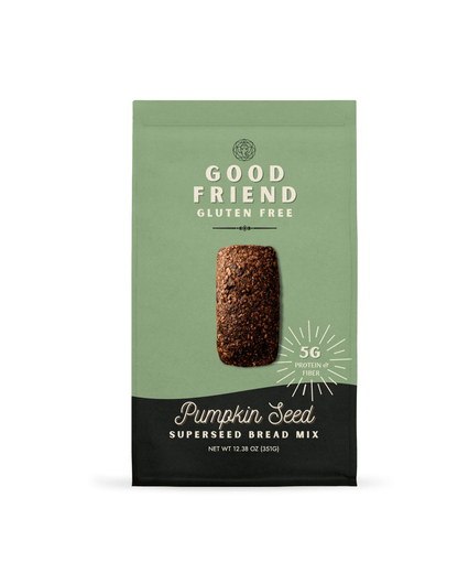 Good Friend Pumpkin Seed Bread Mix 4-pack, 12.38 oz bags front view