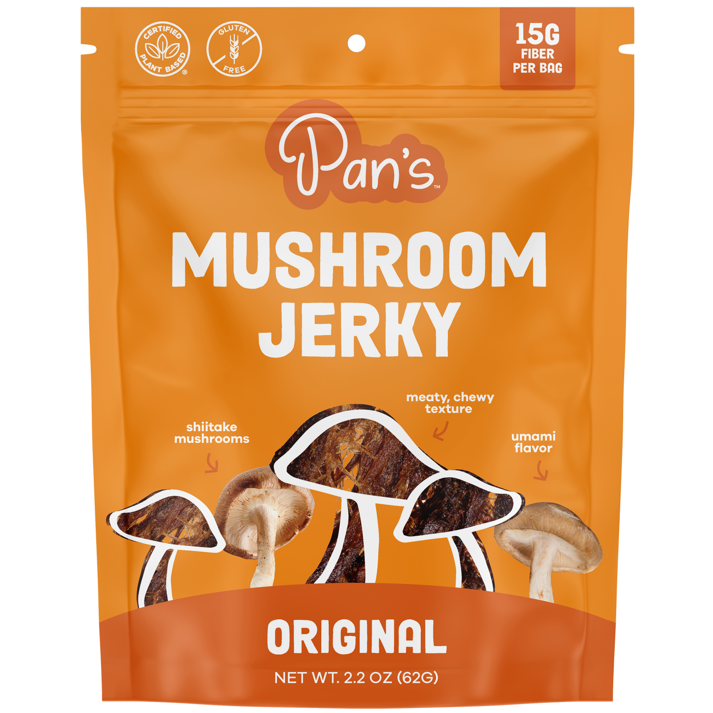 Pan's Original Mushroom Jerky Five Pack