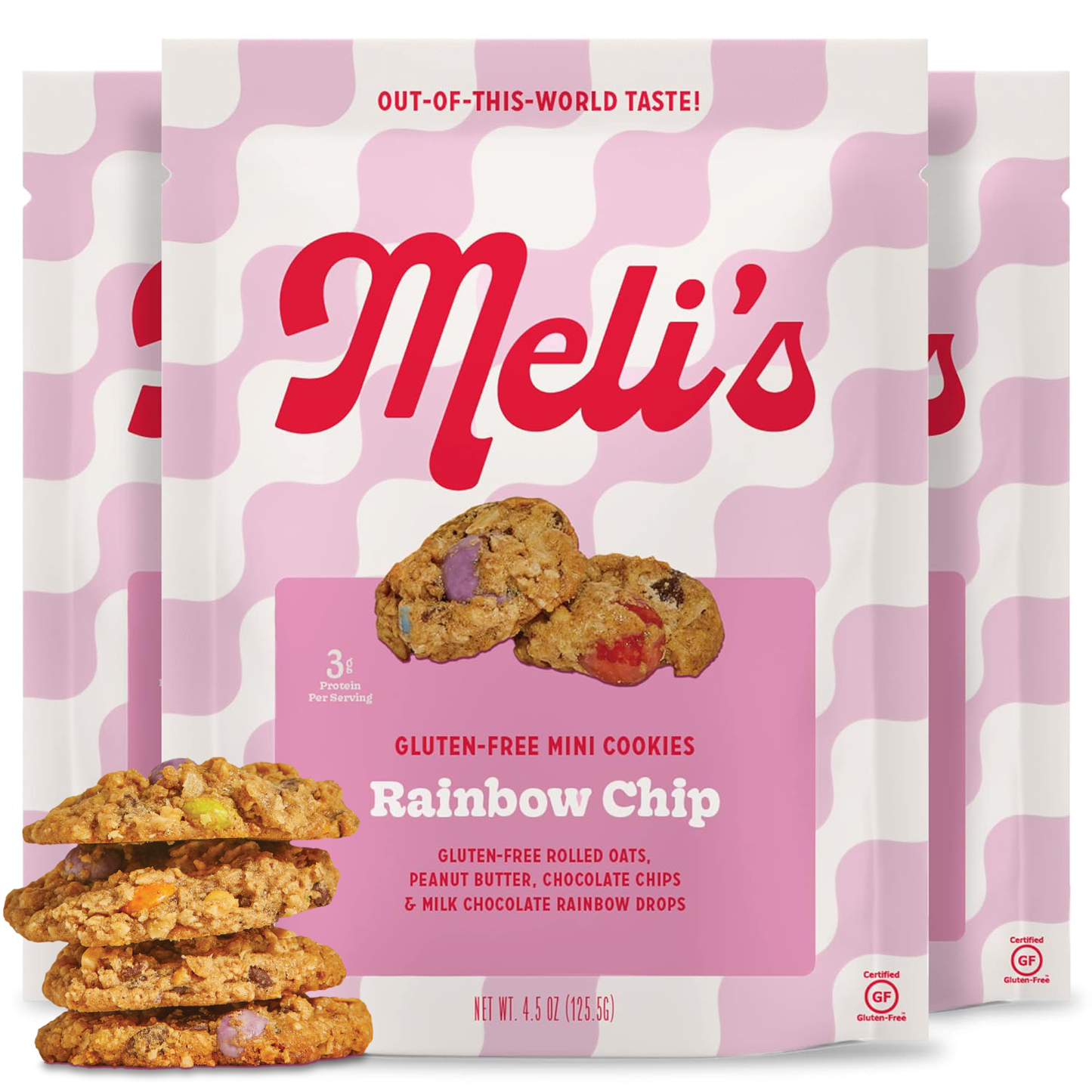 Meli's Rainbow Chip Mini Cookies 3-Pack