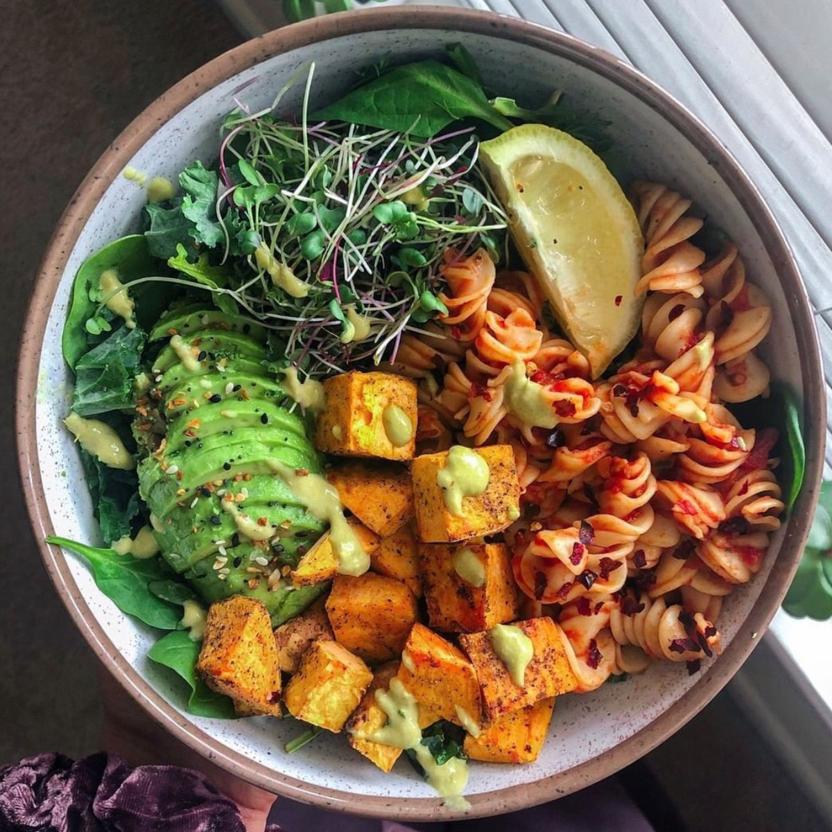 Taste Republic gluten-free red lentil fusilli pasta in a 6-pack, showcasing the organic, grain-free pasta with a vibrant red color.