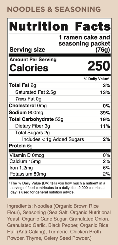 Screenshot showing Clean Monday Meals Ramen Noodles packaging with bowl of prepared ramen noodles and toppings.