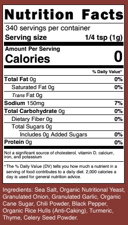 Screenshot of Clean Monday Meals Spicy Ramen Seasoning packet showing vibrant spice mixture and branding details.