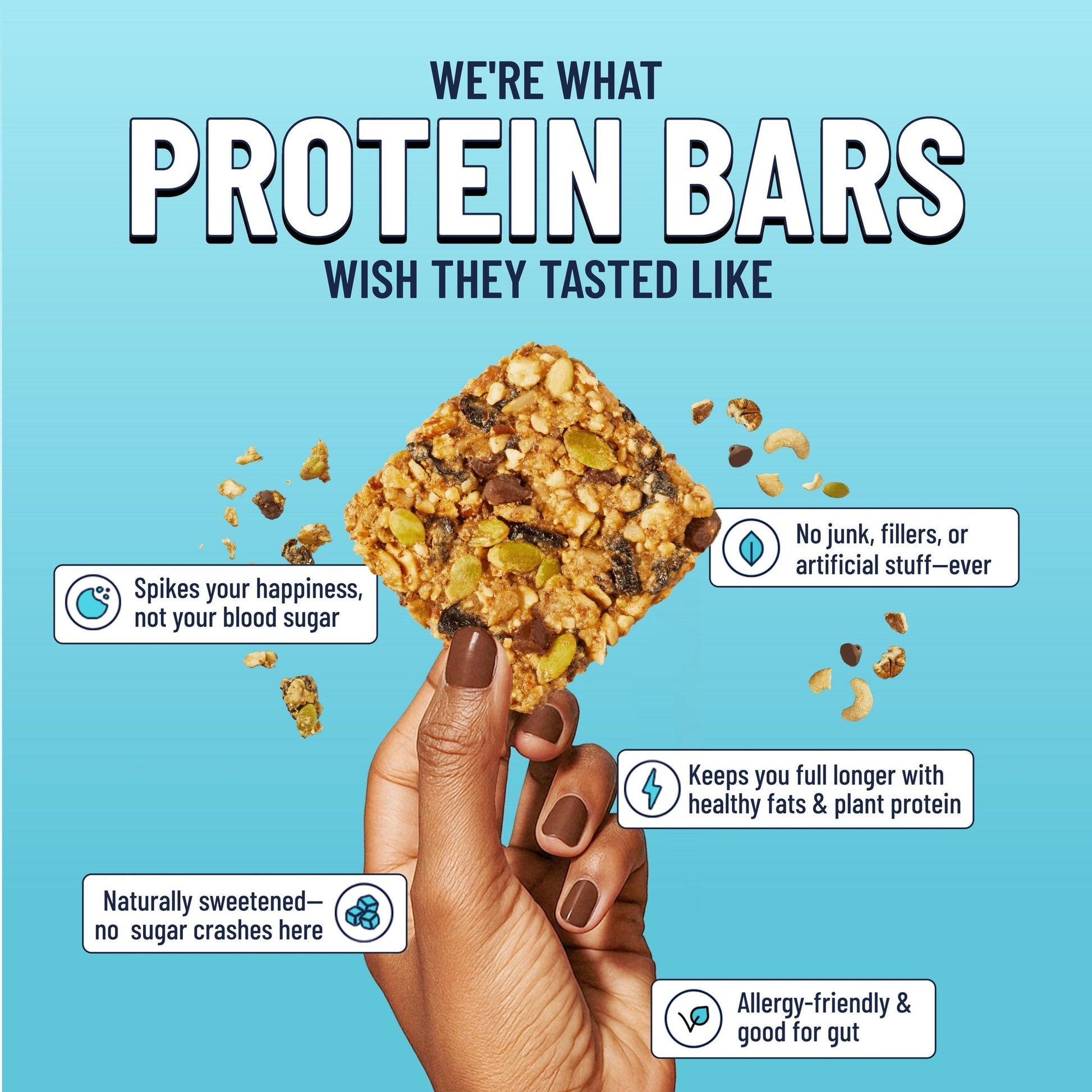 YES BAR Macadamia Chocolate snack pack featuring six bars with creamy chocolate and crunchy macadamia nuts.