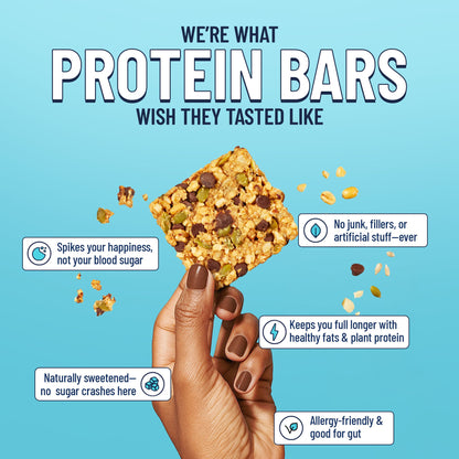 Assorted YES BAR® 6-bar variety pack with different flavors, showing colorful, individually wrapped plant-based snack bars.