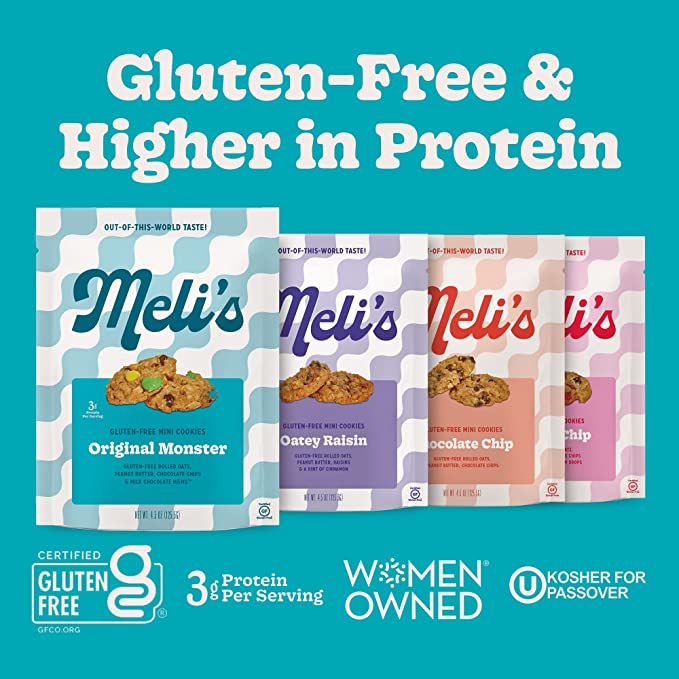 Meli's Variety Pack Minis- OG Monster, Chocolate Chip, Oatey Raisin