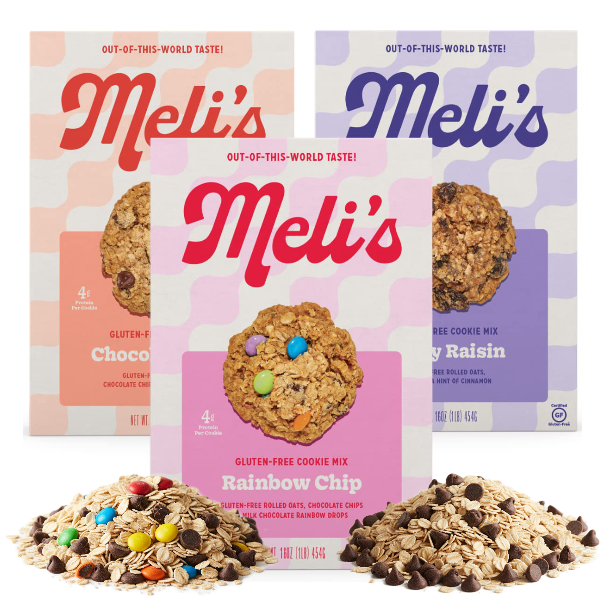 Meli's Variety Pack - OG Monster, Chocolate Chip, Rainbow Chip