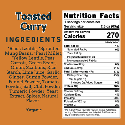 Aahana's Naturals Sprouted Power Bowl Variety Pack with toasted curry flavor, featuring colorful bowls of healthy, sprouted grains and toppings.