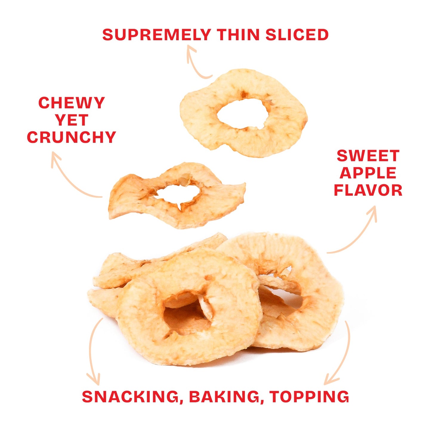 Drybox Apple Chips 3-pack with resealable bags, crispy apple slices in colorful packaging.