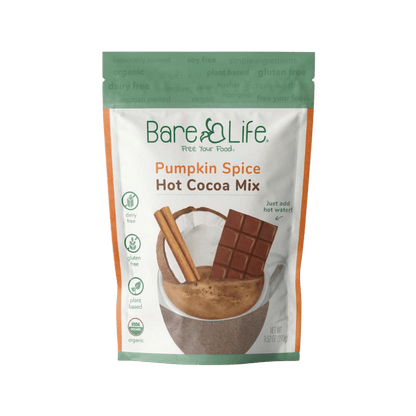 Bare Life Dairy Free Pumpkin Spice Hot Cocoa Mix, 10-serving package
