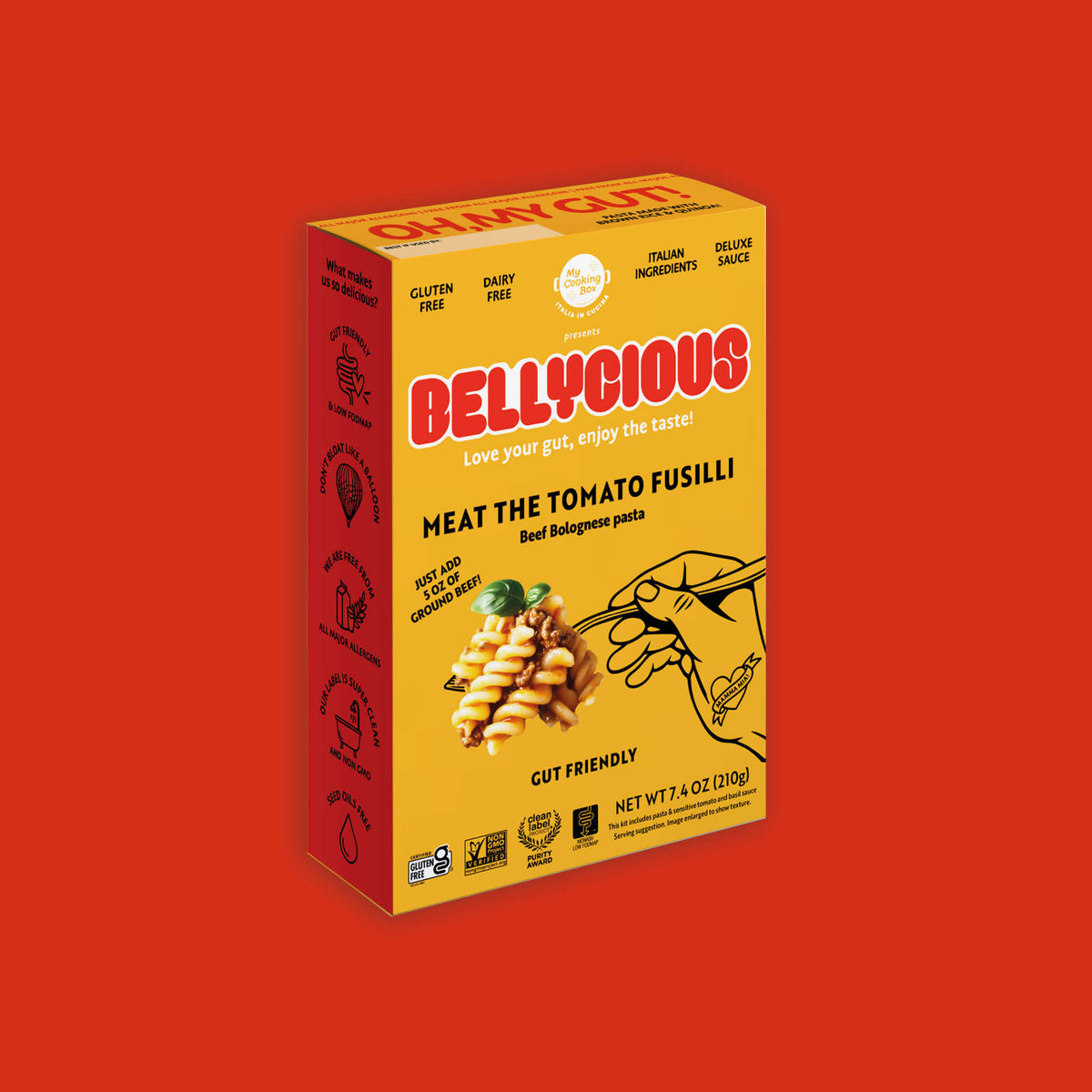 Bellycious Beef Bolognese Pasta (6 or 12 Pack) Pasta Bellycious 