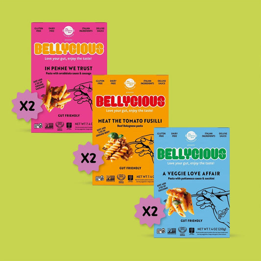 Bellycious Italian Bold Flavors Variety (6 or 12 Pack) Pasta Bellycious 
