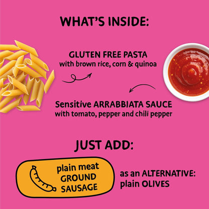 Bellycious Pasta with Arrabbiata Sauce & Sausage (6 or 12 Pack) Pasta Bellycious 