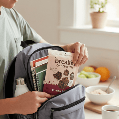 Breakin Snacks Brownie Batter Oat Clusters (3 or 6 pack) Oat Clusters Breakin Snacks 