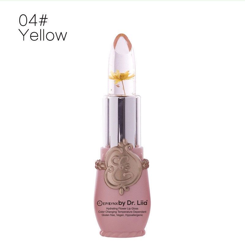 EpiLynx Color-Changing Flower Lip Gloss – Vegan, Gluten-Free, Hydrating Lip Balm