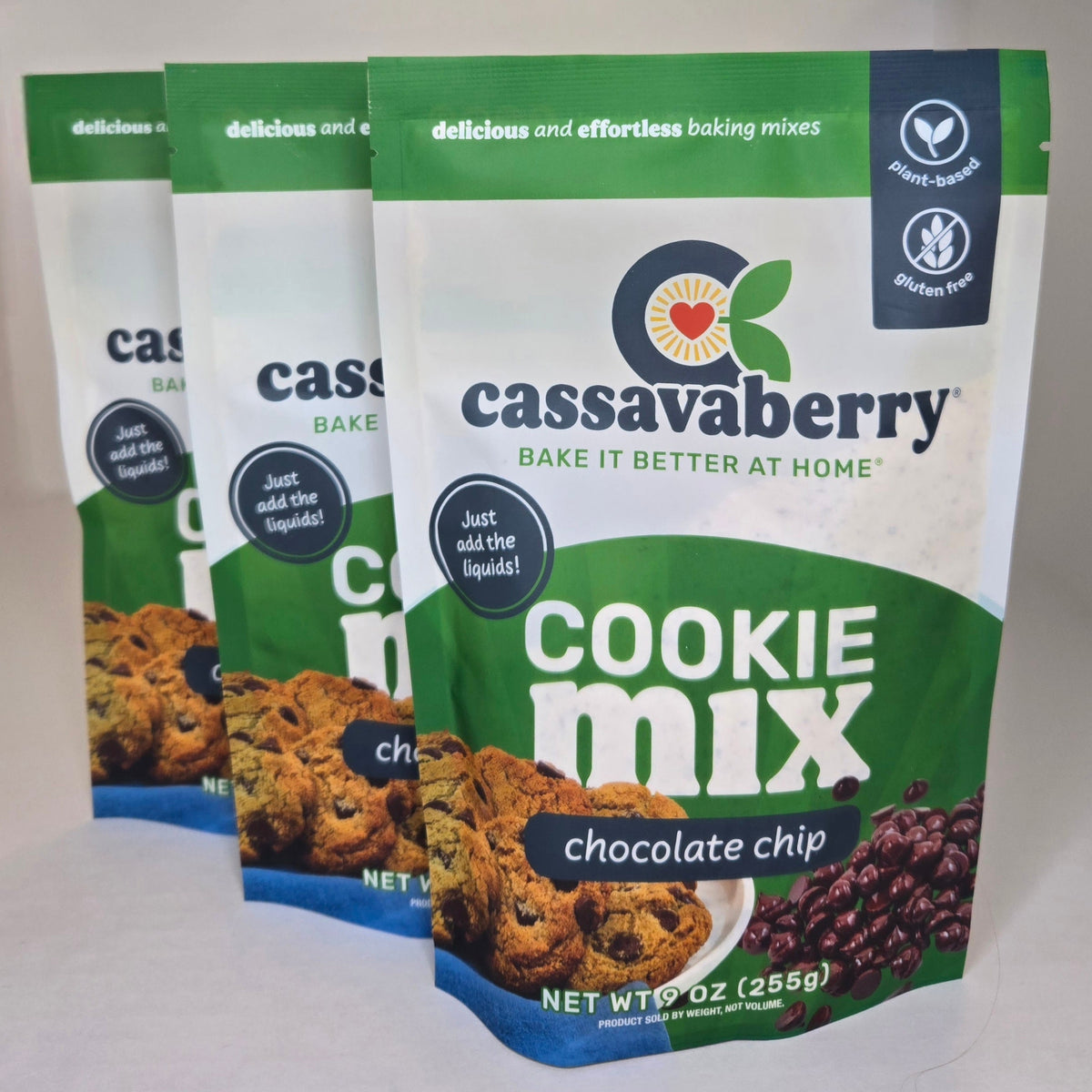 Cassavaberry Chocolate Chip Cookie Mix (3-pack) Baking Mixes Cassavaberry® 3-Pack 