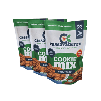 Cassavaberry Gingersnap Cookie Mix (3-pack) Baking Mixes Cassavaberry® 