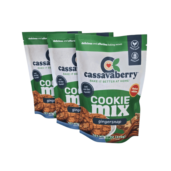 Cassavaberry Gingersnap Cookie Mix (3-pack)