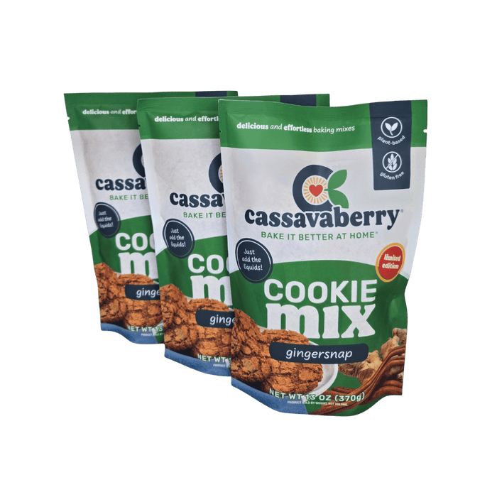 Cassavaberry Gingersnap Cookie Mix (3-pack)