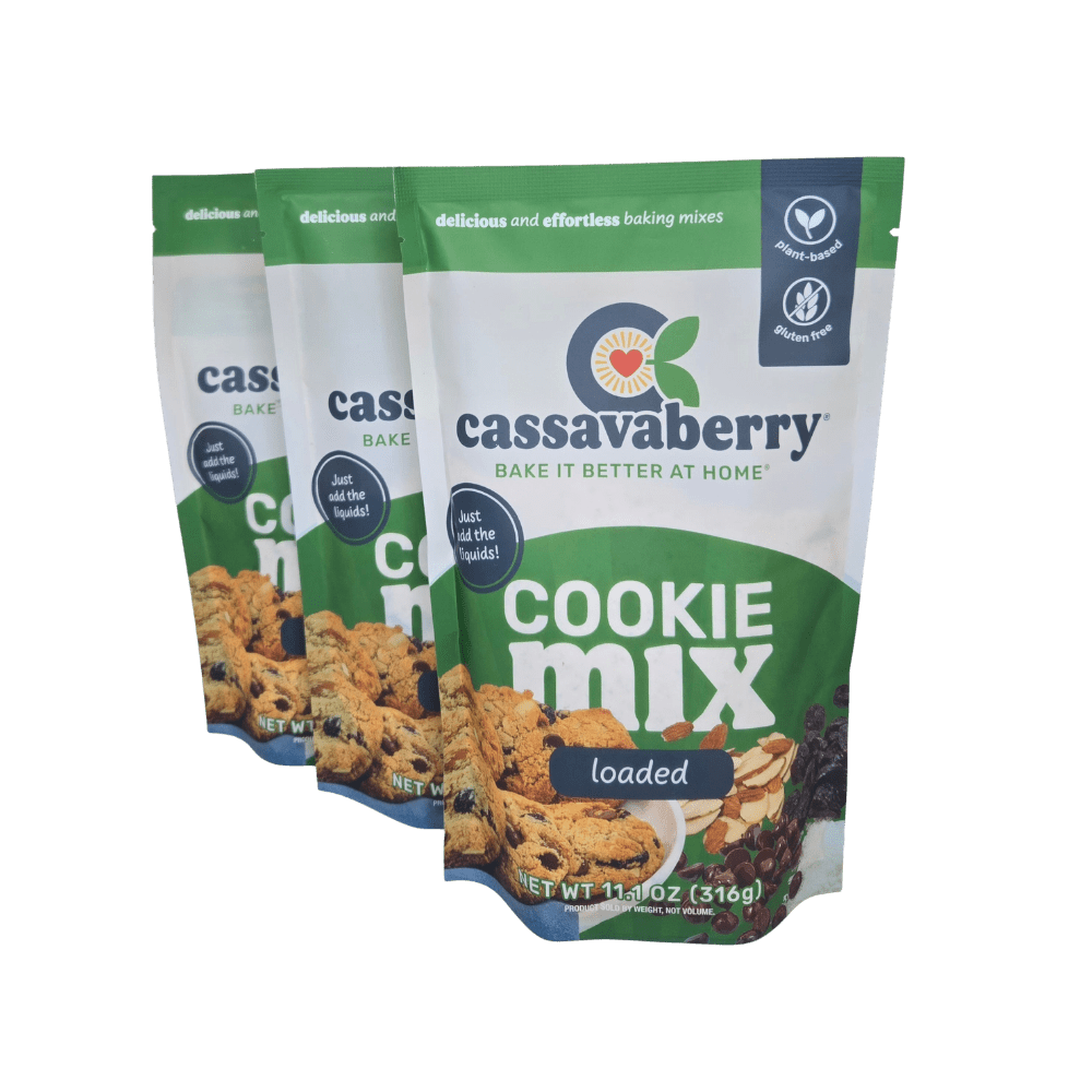 Cassavaberry Loaded Cookie Mix | Plant-Based (3-pack) Baking Mixes Cassavaberry® 