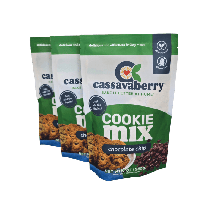 Cassavaberry Chocolate Chip Cookie Mix (3-pack)