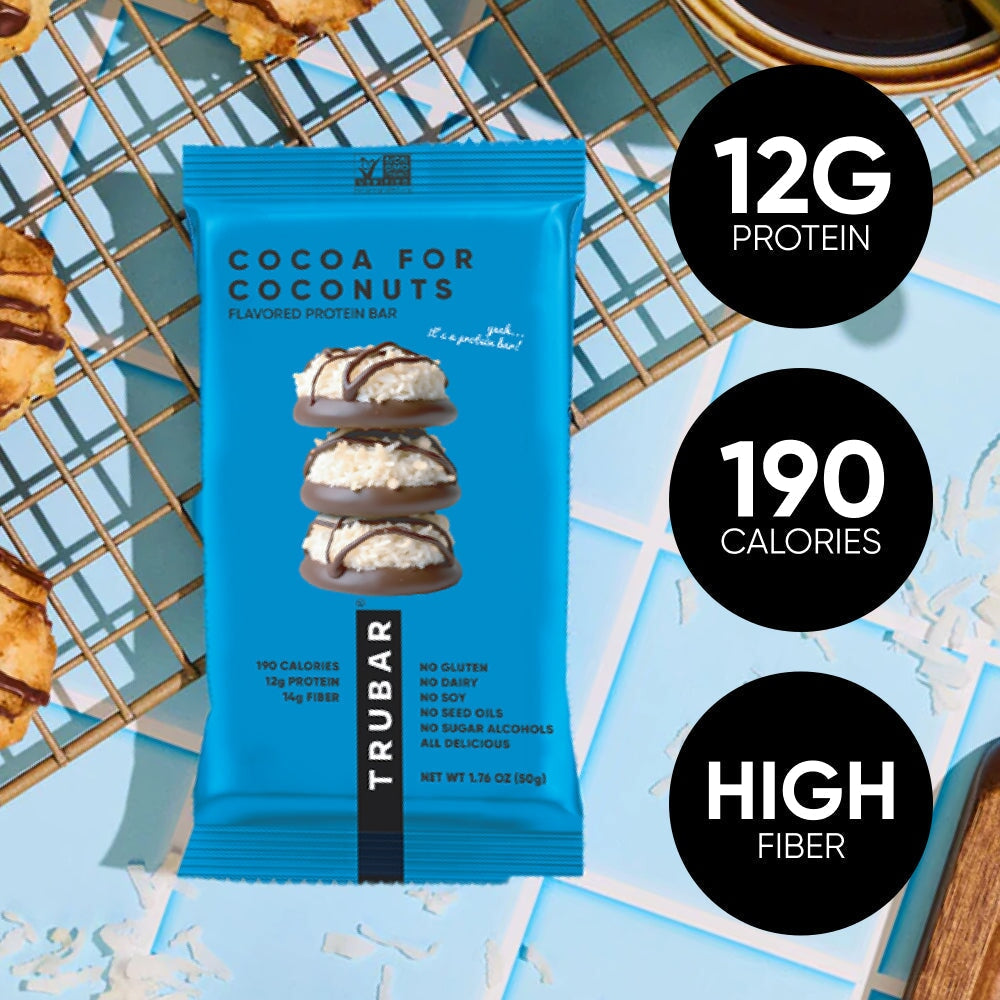 Cocoa for Coconuts Protein Bars TRUBRANDS 
