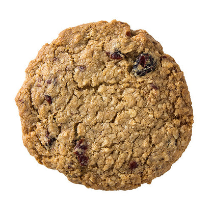 Eban’s Bakehouse cranberry walnut coconut oatmeal cookies, 12-pack, showing golden cookies with cranberries, walnuts, and coconut flakes.