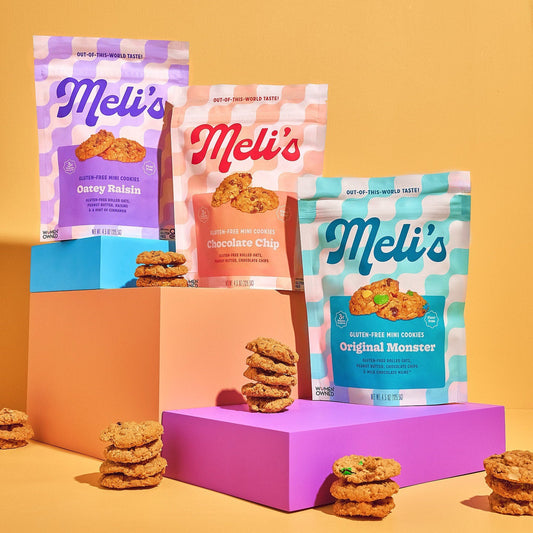 Meli's Variety Pack Minis- OG Monster, Chocolate Chip, Oatey Raisin