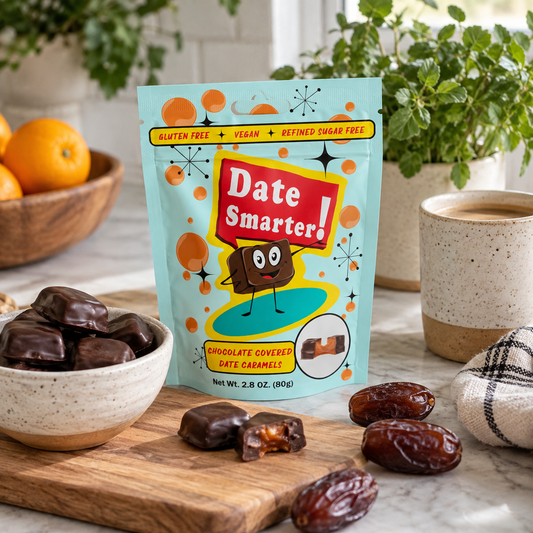Date Smarter! Chocolate Covered Date Caramels - 6pk