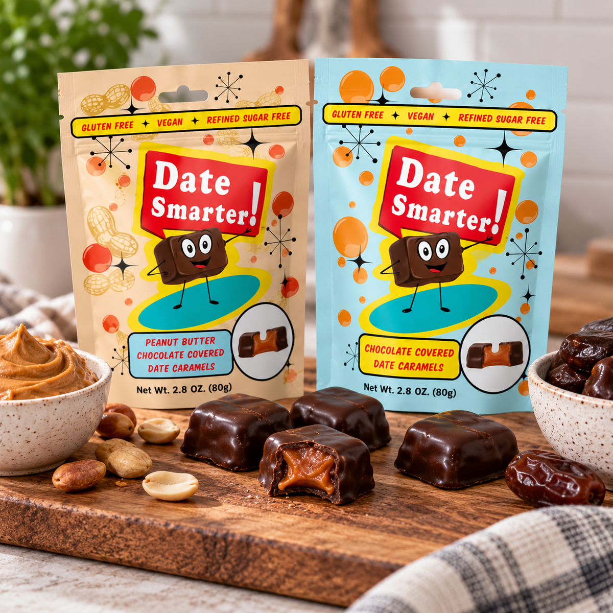Date Smarter! Variety Pack: Peanut Butter & Original Flavor - 6pk