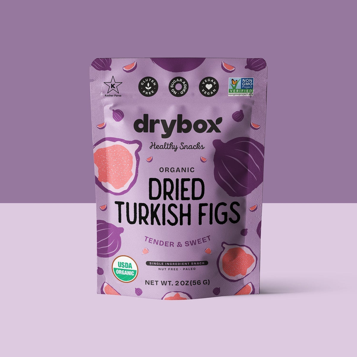 Dried Turkish figs from drybox in a 3-pack, showcasing the rich, wrinkled dried fruit ready for snacking or cooking.