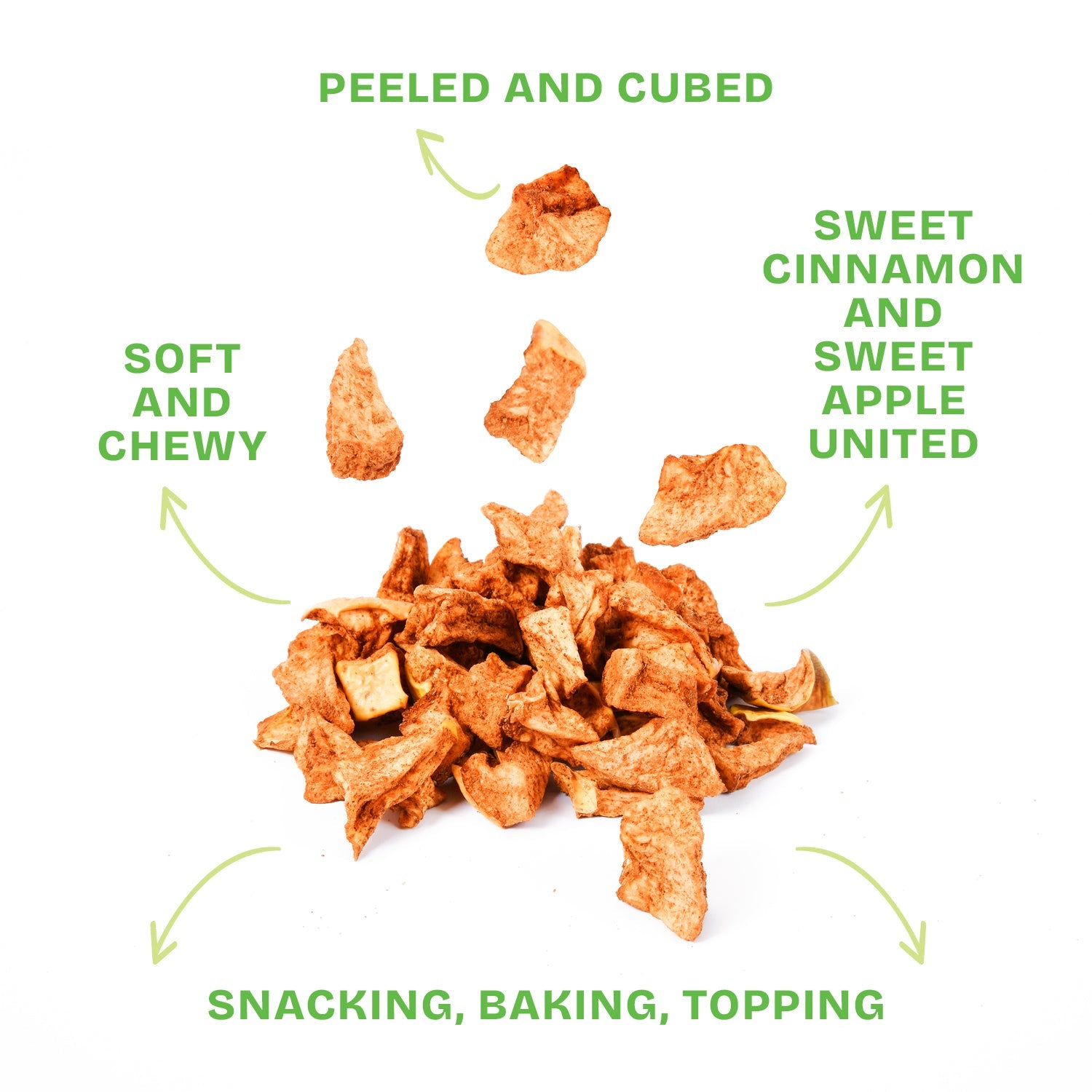 Drybox dried apples snack pack featuring three packs of natural dried apple slices in a convenient fruit snack bundle.