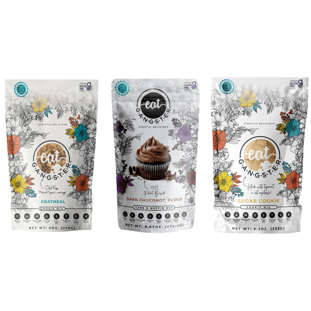 Eat G.A.N.G.S.T.E.R. school-safe pantry pack, featuring organized storage containers and labels for a tidy classroom or home pantry.