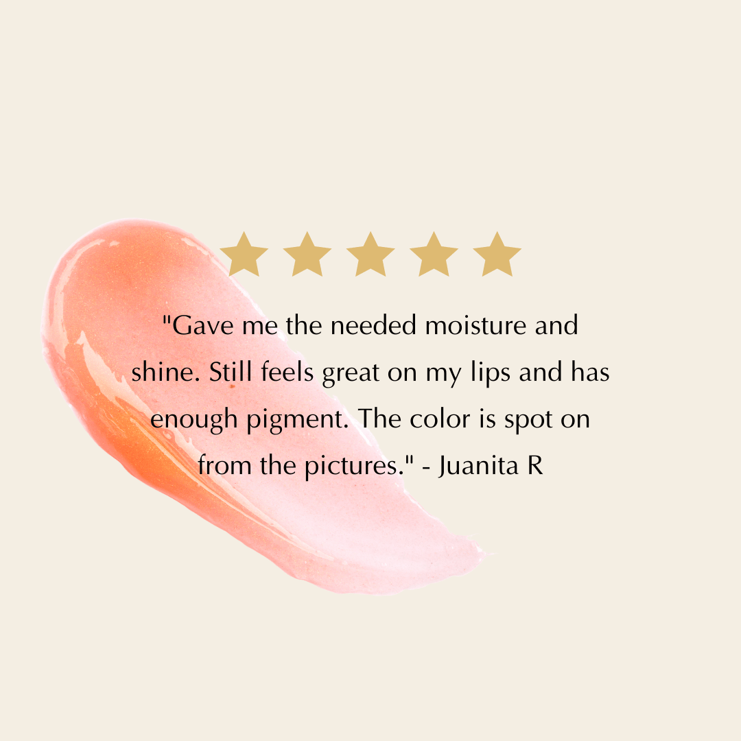 EpiLynx Hydrating Shine Lip Gloss in clear tube, showcasing glossy finish, vegan and gluten-free formula, moisturizing lip gloss.