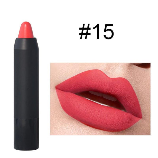 EpiLynx Perfect Lip Crayon in a nude shade, showing a hydrating, buildable, vegan, gluten-free lipstick balm pencil with a twist-up design.