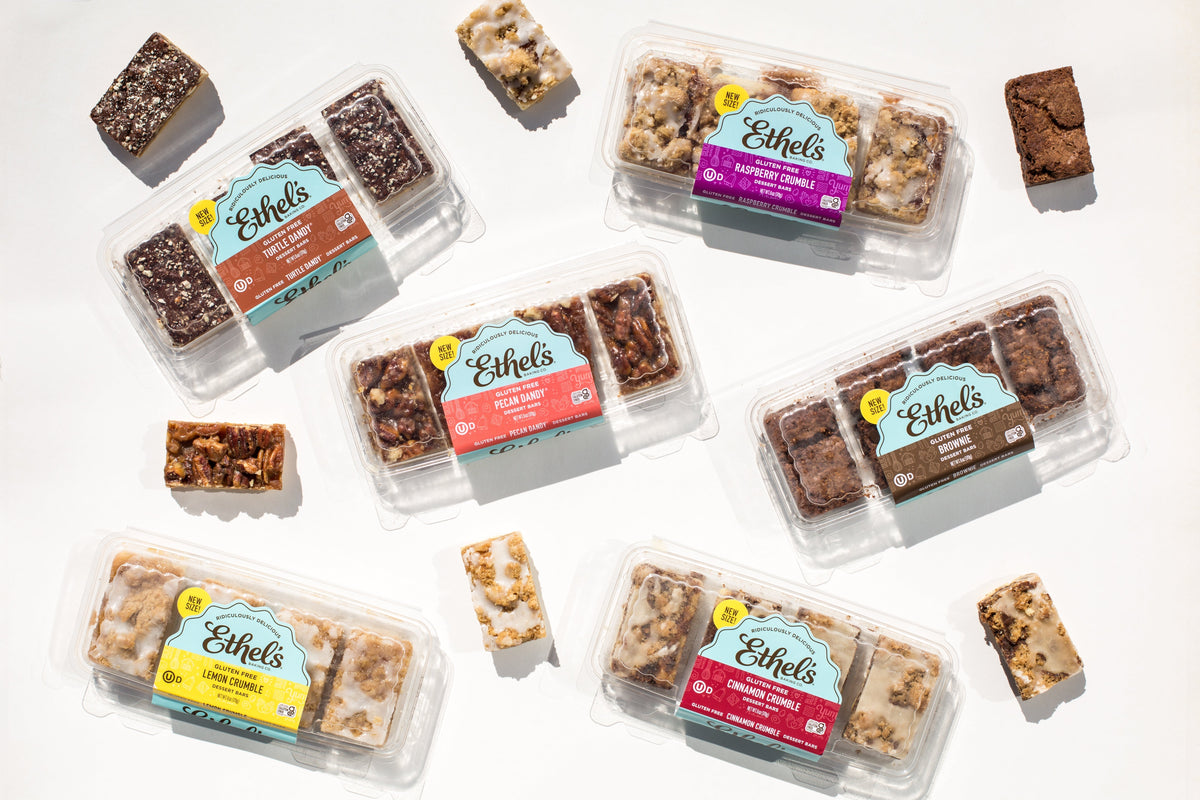 Ethel's Baking Company Best Seller Box with 24 assorted chocolate bars, neatly arranged in a white box.