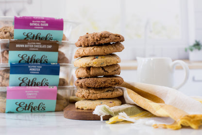Assorted Ethel's Baking Company cookies from the Cookie Party Pack, featuring a variety of freshly baked cookies.