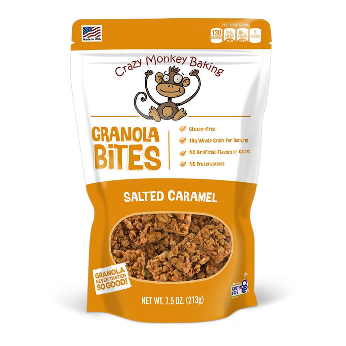 Crazy Monkey Salted Caramel Granola Bites