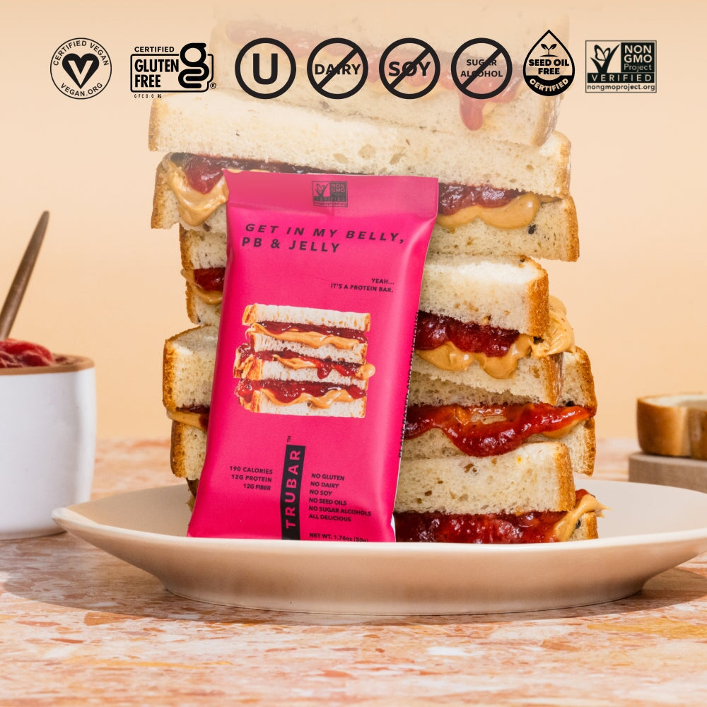 Get in My Belly, PB & Jelly Protein Bars TRUBRANDS 