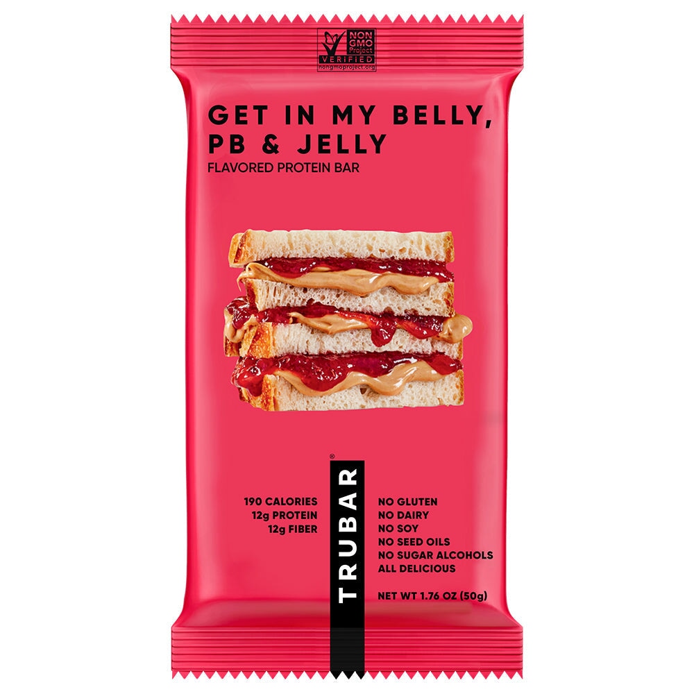 Get in My Belly, PB & Jelly Protein Bars TRUBRANDS 