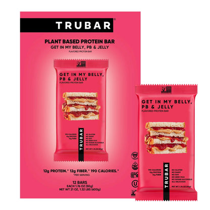 Get in My Belly, PB & Jelly Protein Bars TRUBRANDS 