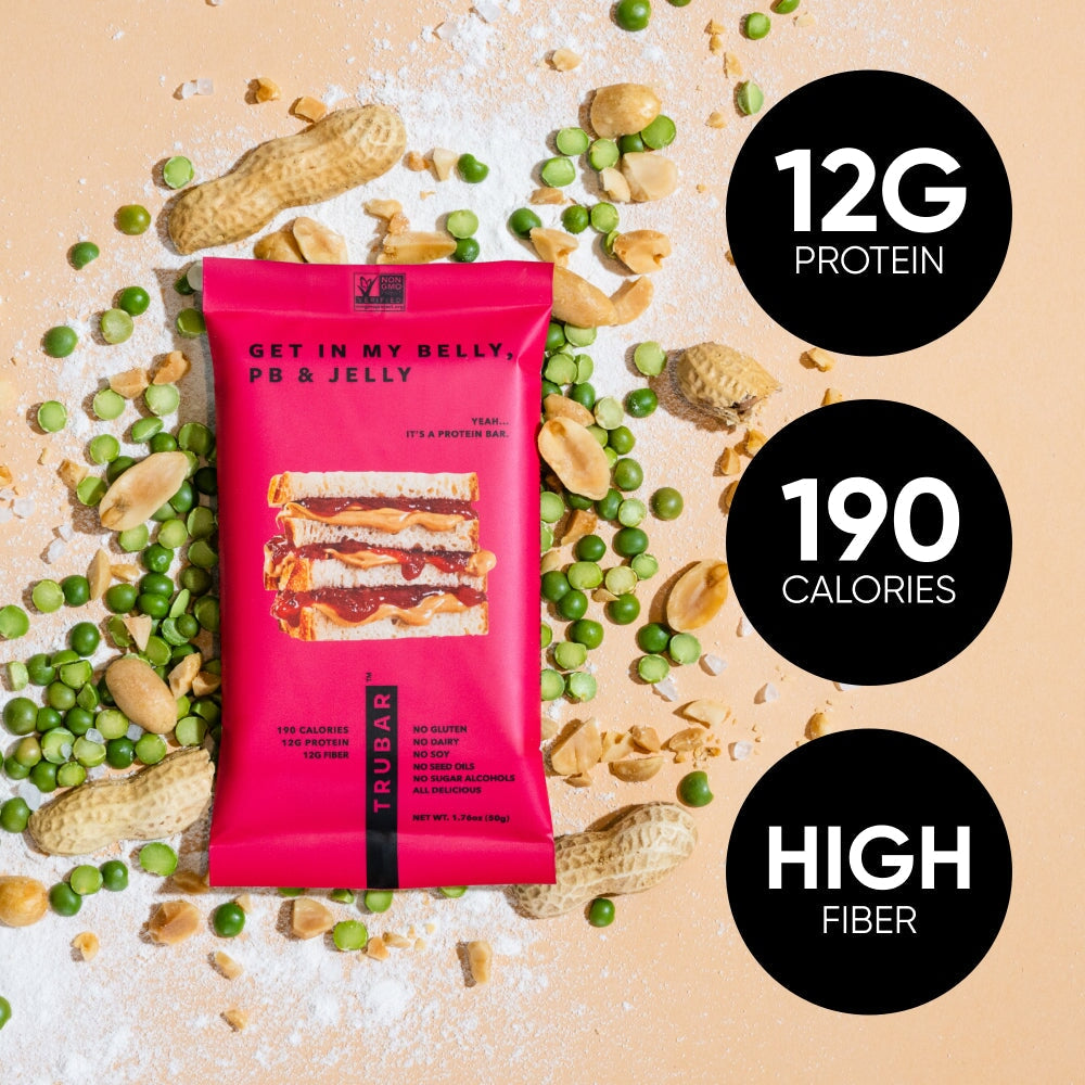 Get in My Belly, PB & Jelly Protein Bars TRUBRANDS 