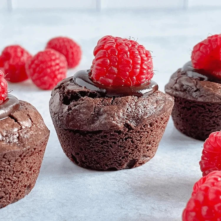 Gluten-free chocolate brownie bites from Pamela's Products Celebration Baking Bundle, showcasing delicious baked treats.